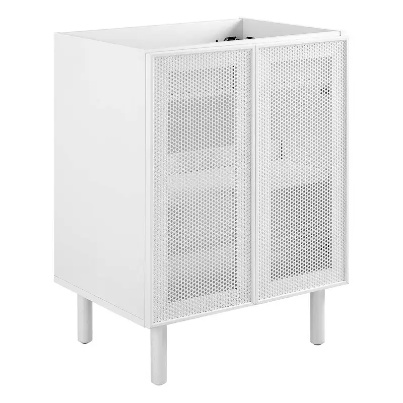 Calla 24 Perforated Metal Bathroom Vanity Cabinet (Sink Basin Not Included)