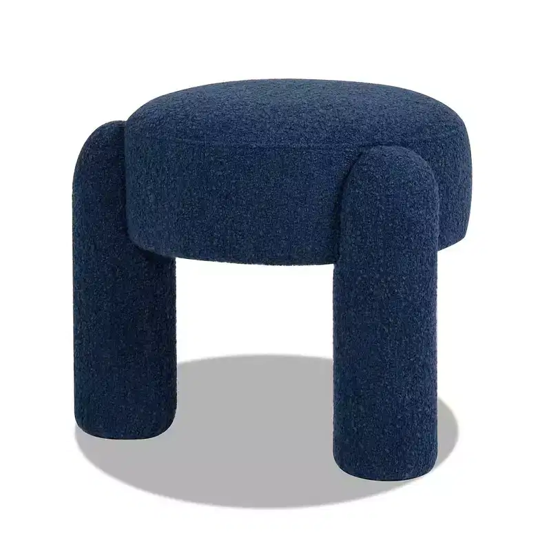 Jennifer Taylor Home Hugo 20.5 Round Fully Upholstered Ottoman