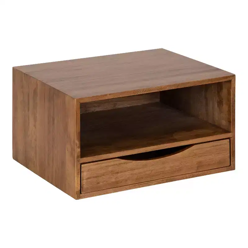 12.5 x 10 x 7 Hutton Floating Wall Shelf with Drawer - Kate & Laurel All Things Decor