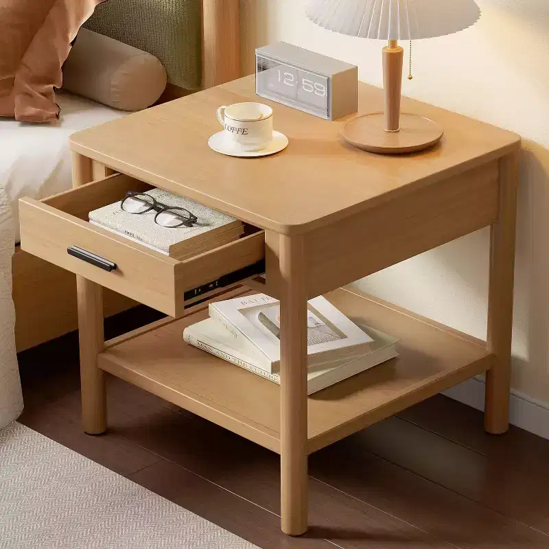 MDF End Table with 1 Drawer 24