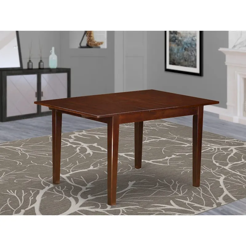 Rectangular Butterfly Leaf Dining Table, Seats 4–6 – Buttermilk/Cherry or Mahogany