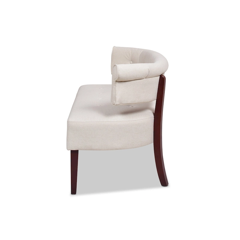 Jared 51 Modern Recessed Arm Tufted Bench Settee