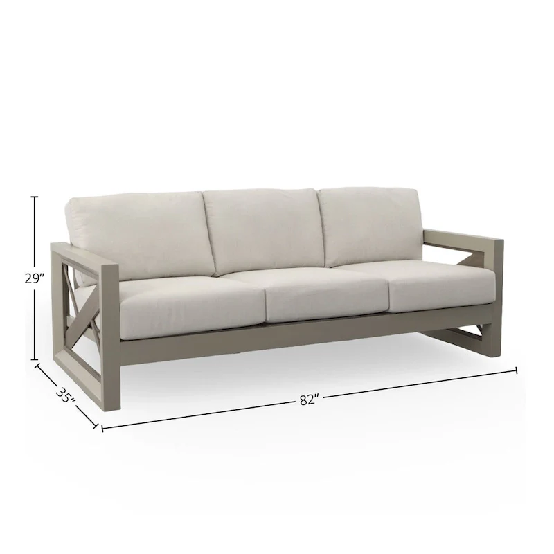 Diglur Patio Sofa, Gray