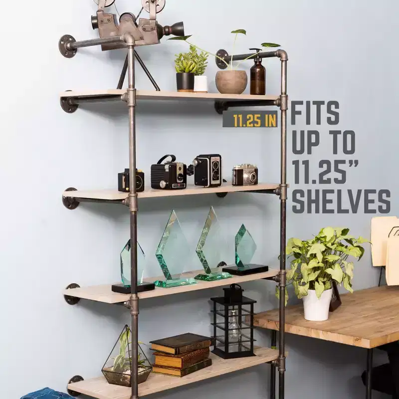 4-Tier Floor Mounted Shelf