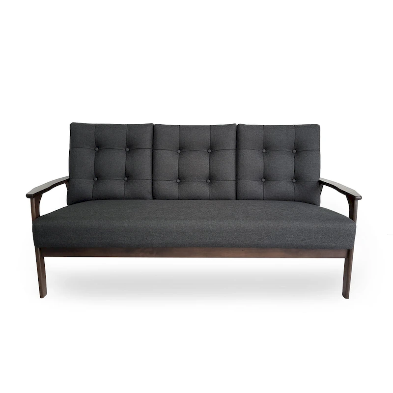 Aries Mid-century 2-piece Fabric Sofa Set by Christopher Knight Home