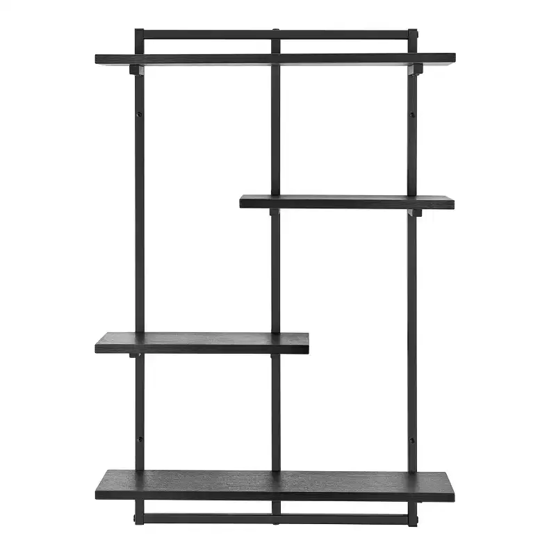 34.5 x 23.6 Rhodes 4 Tier Modern Floating Windowsill Wall Shelf Unit - Danya B.