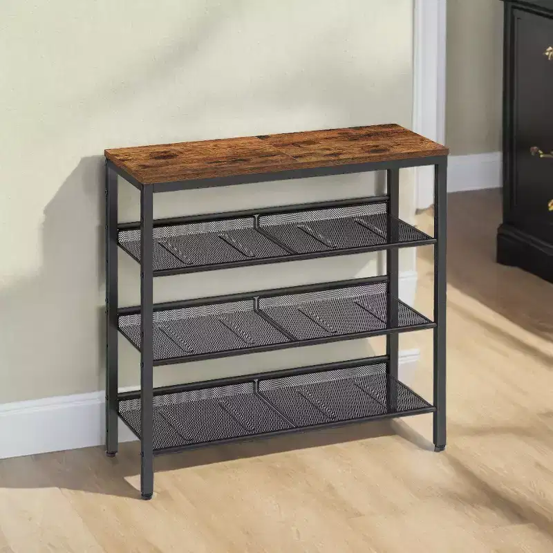 Shoe Rack, 5-Tier Shoe Storage Organizer, for Entryway, decorative shoe rack