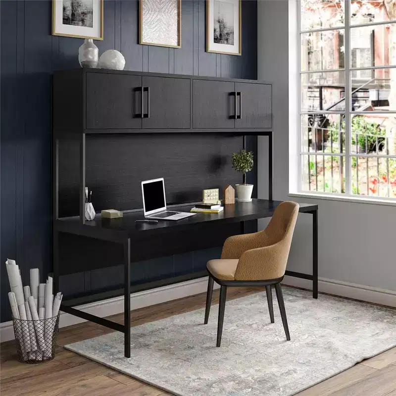 GDFStudio Cael Modern 70.9'' Parkside Hutch with 2 Storage Compartments