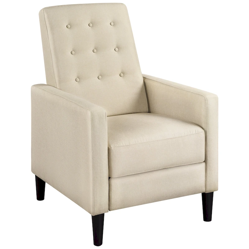 Yaheetech Fabric Recliner Sofa Single Reclining Chair Adjustable Back