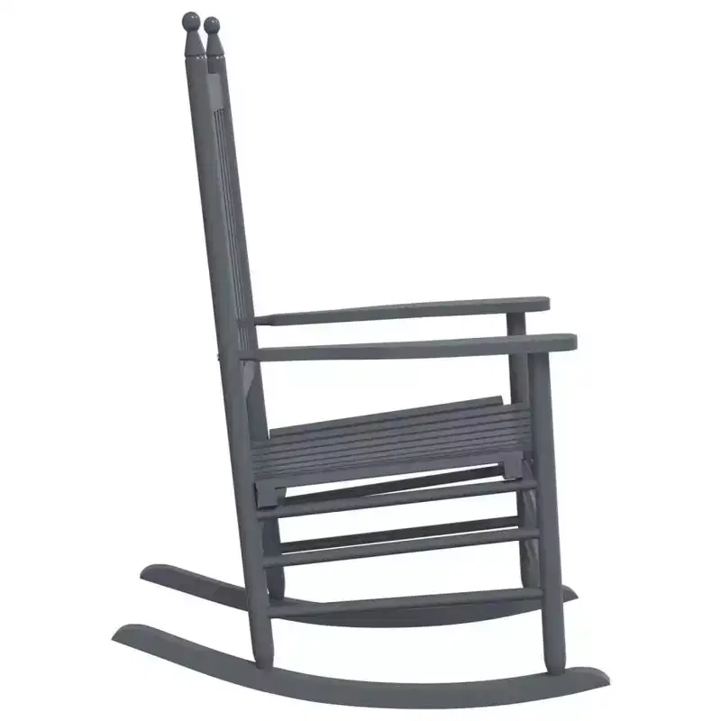 vidaXL Rocking Chair Solid poplar wood Standard Rocking Chair