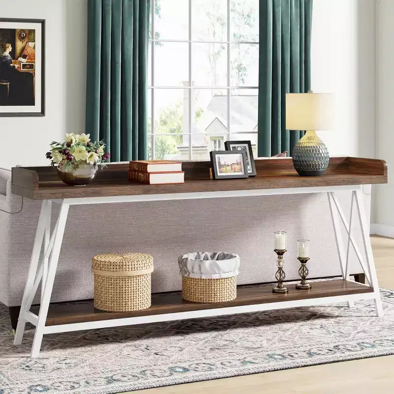 Tribesigns 70.87 2-Tier Narrow Sofa Table