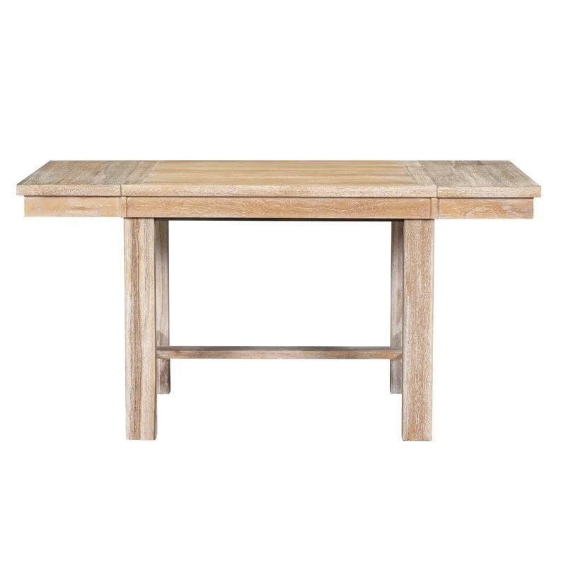 6-Piece Dining Kitchen Table Set, Extendable Wood Dining Table, 4 Upholstered Dining Chairs and Bench, Two 11 Removable Leaf