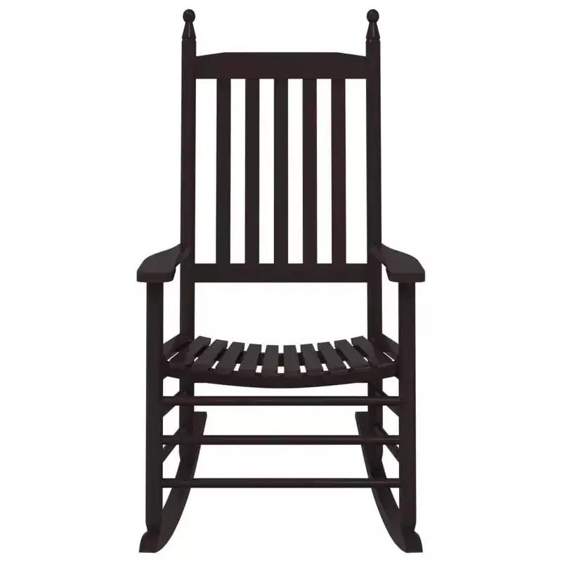 vidaXL Rocking Chair Solid poplar wood Standard Rocking Chair