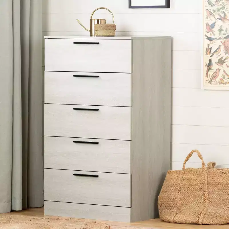Step One Essential 5 Drawer Chest Oak - South Shore