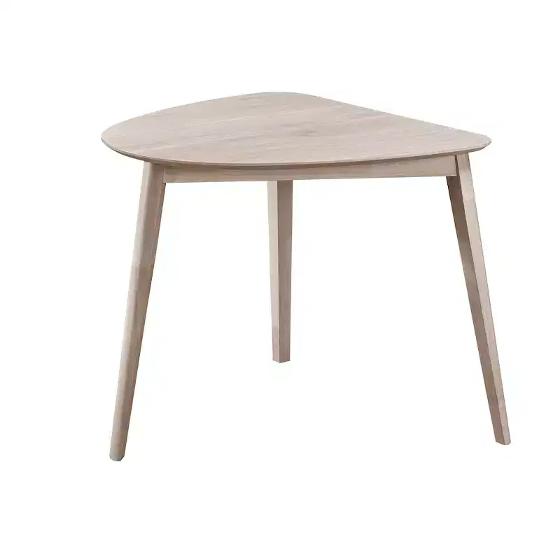 New Classic Furniture,Oscar 3-Piece Wood Dining Set, White Ash