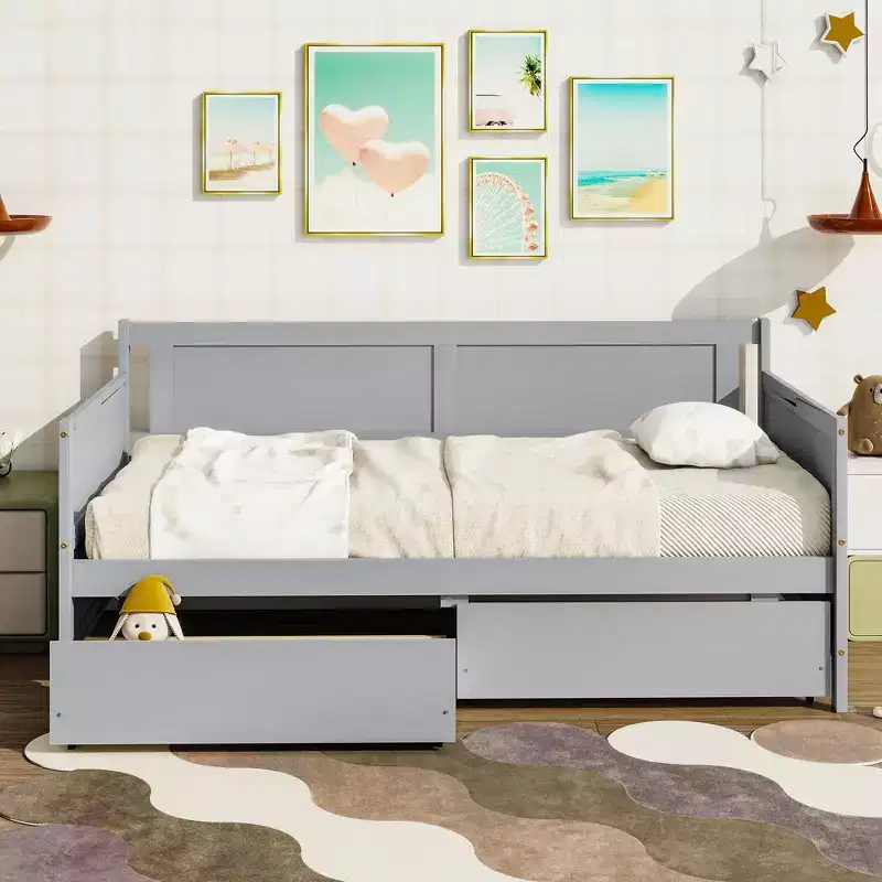 Full Bunk Bed Safety Rail High Weight Capacity Heavy-Duty Metal