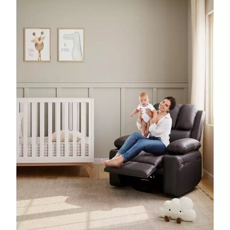 Acekool Power Recliner sofawith Massage, Swivel Rocker, USB Port, Cup Holders, Side Pockets, Extra-Wide Seat, Living Room