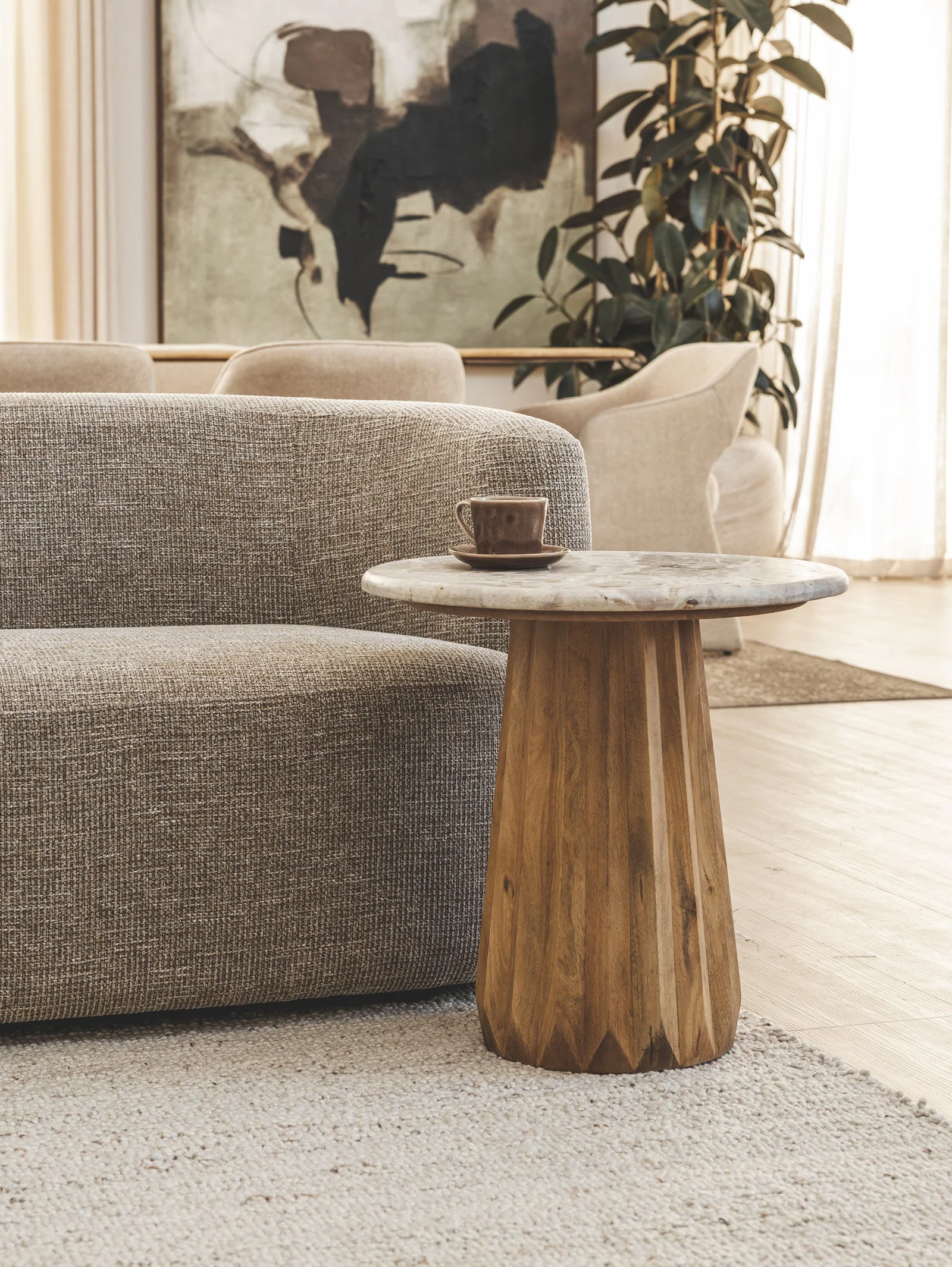 Marble Coffee Table for Living Room
