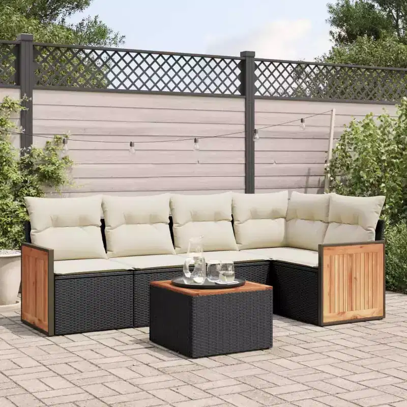 VidaXL Modular Outdoor Sofa Set with Cushions in Different Colors