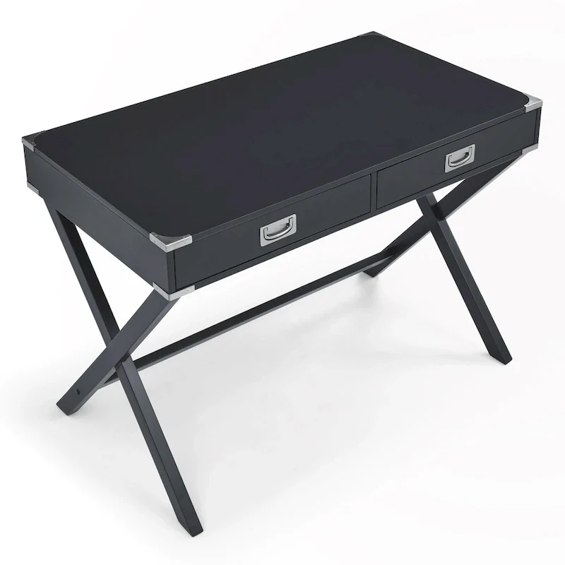 Solid Wood Computer Desk with Drawers