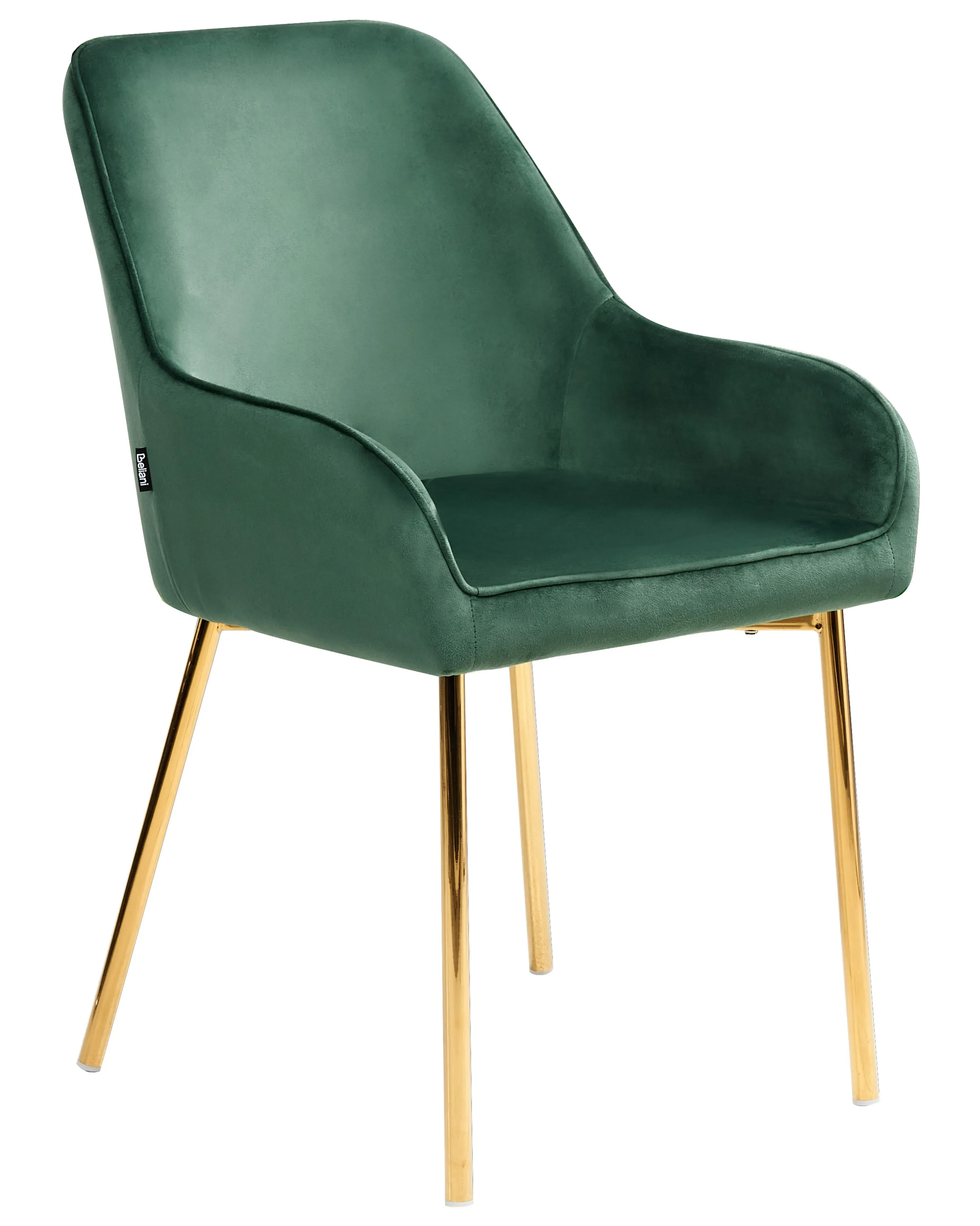 Set di 2 sedie da pranzo Velluto Verde