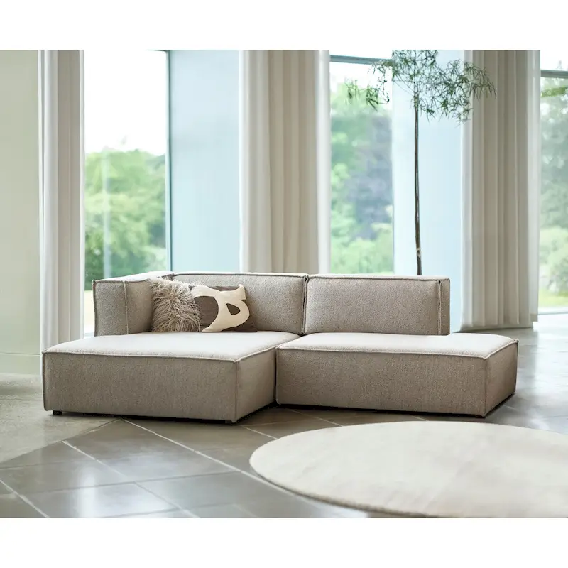 Rye Studio Deep Seat Modular Small Chaise Sectional, 2 Piece