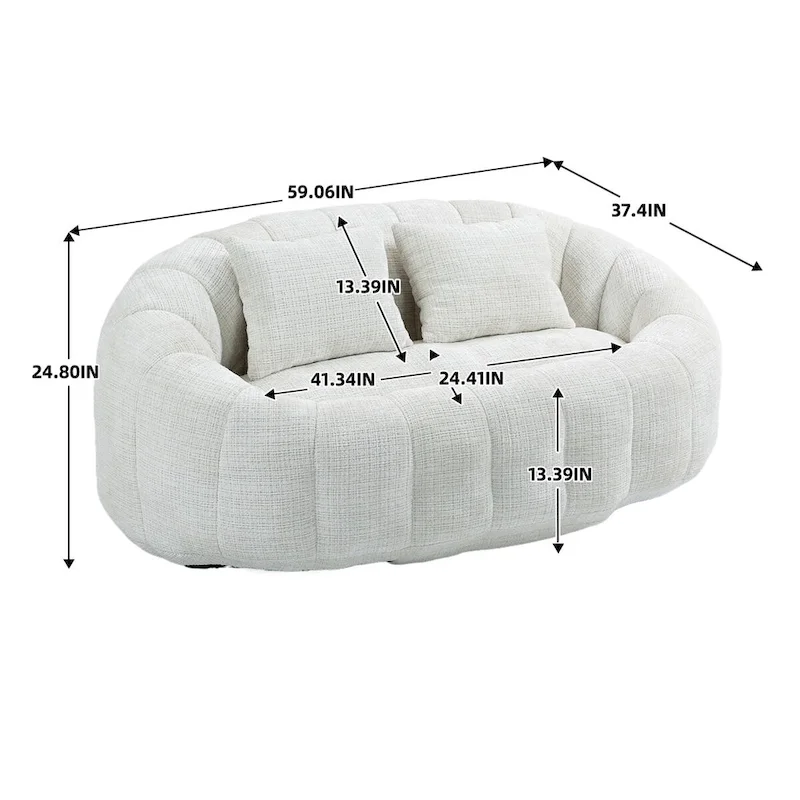 Bean Bag Chair with Foam Filling