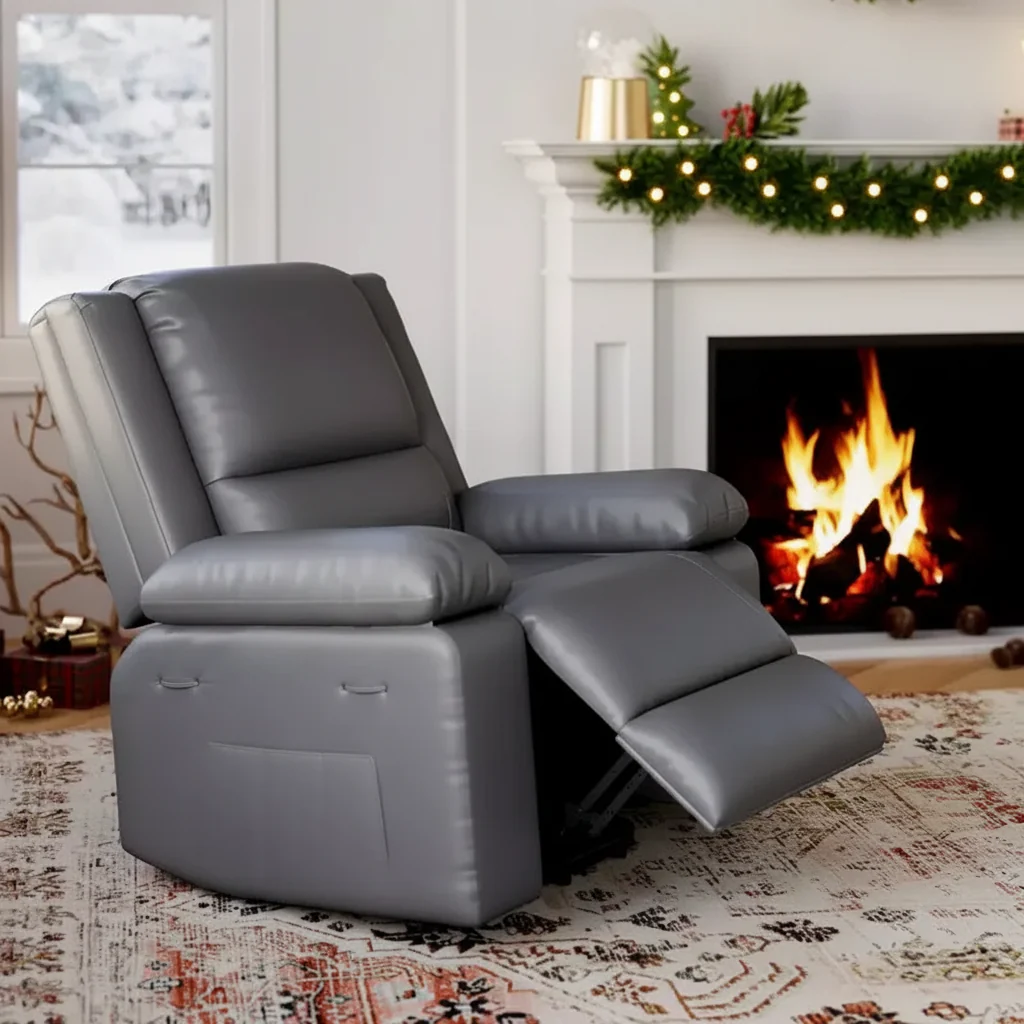 Oversized Lift Recliner Chair, Faux PU Leather Massage Chair,Adjustable Reclining Chair with Massage and Heat, Electric Lift Chair