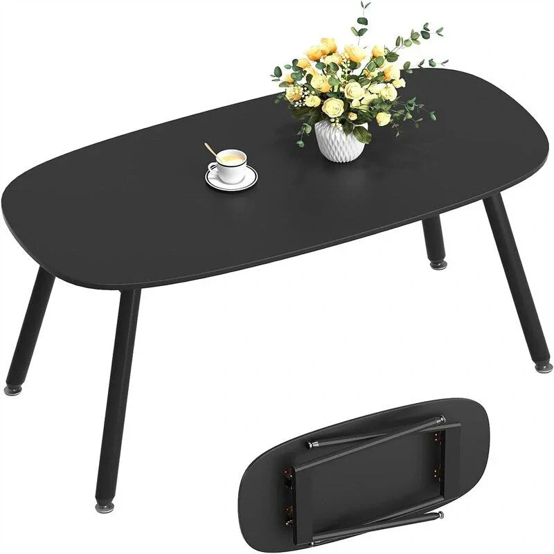 Folding Coffee Table Rustic Farmhouse Coffee Tables - 31.5D x 15.7W x 17.7H