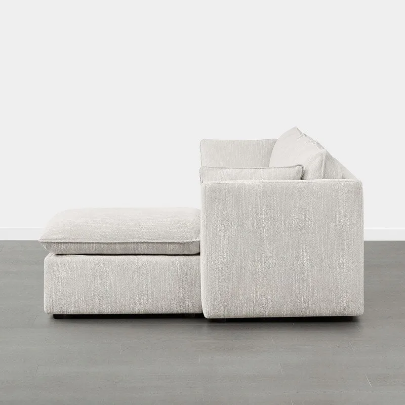 Cypress L-shape Sectional Couches Modular Sofa with Ottoman