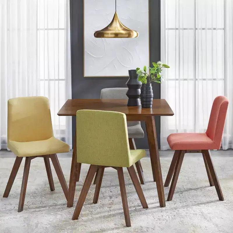 Buylateral 5pc Clybourn Square Dining Set Walnut