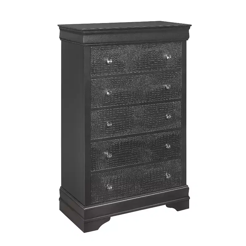 Metal Vertical Dresser with 4 Drawers