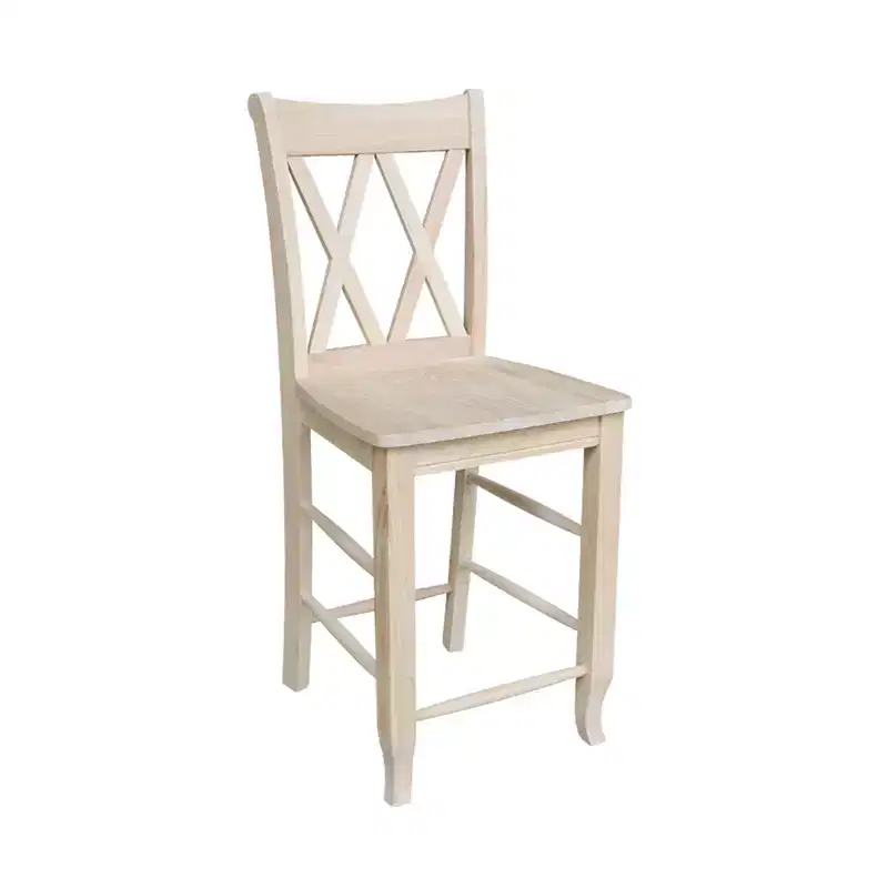 Double X Back Counter Height Barstool