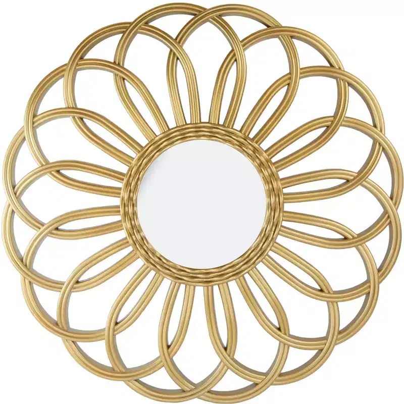 Northlight 30 Round Sunflower Wall Mirror