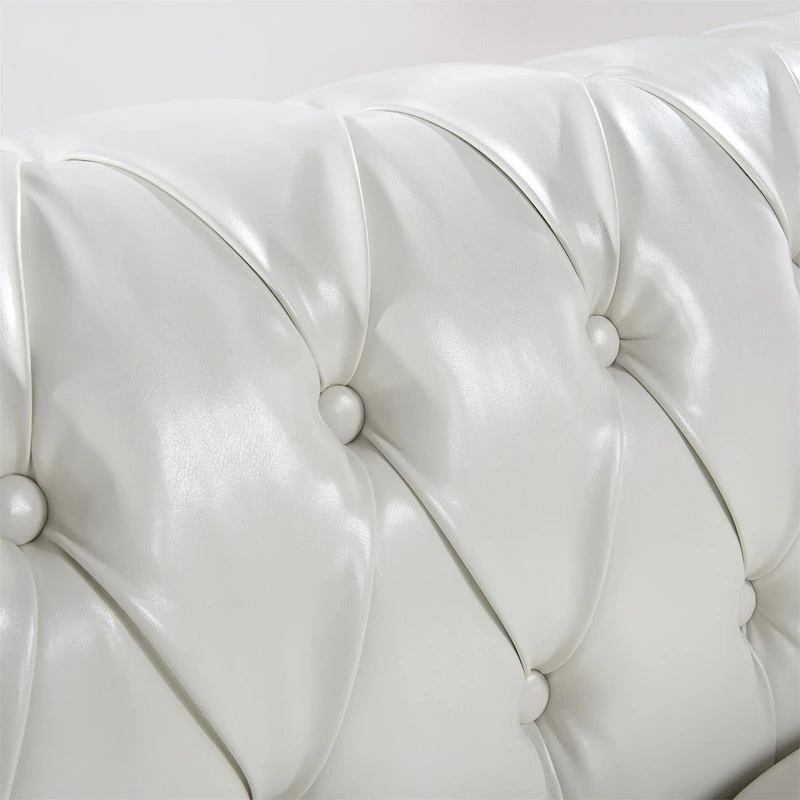 84 Chesterfield Rolled Arm 3 Seater Sofa