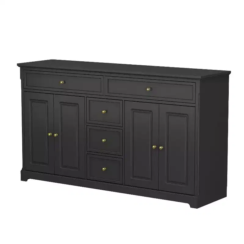 5-Drawer Horizontal Dresser - Multifunctional Storage Cabinet for Living Room & Bedroom