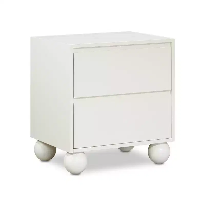 Meridian Furniture,Kent Cream Nightstand