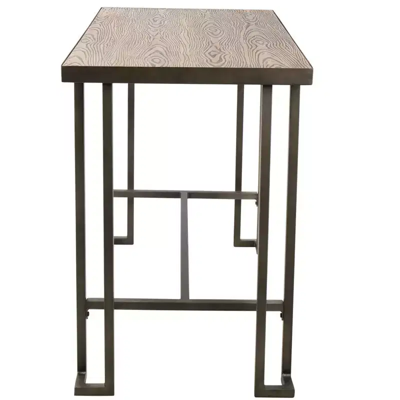 Okak Rectangular Dining Table Kitchen Table Industrial Counter Table for Dining Room, Living Room