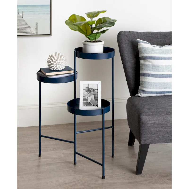 Metal 3-tier Modern Plant Stand - 16x21x30