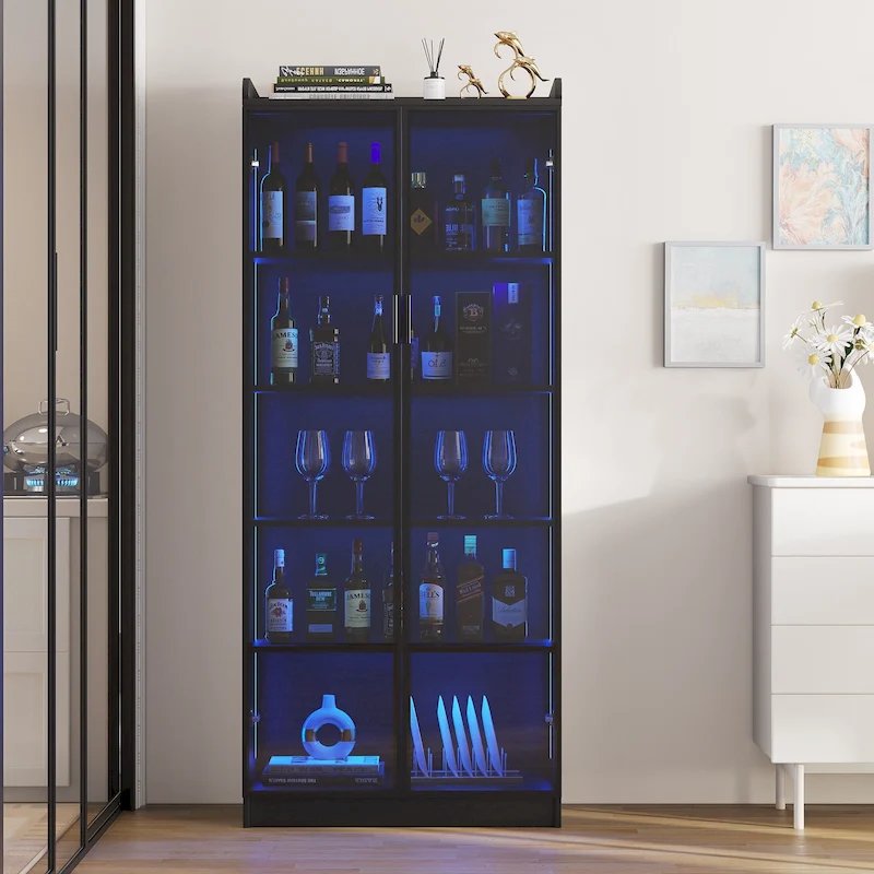 Dining Cabinet with LED light - N/A