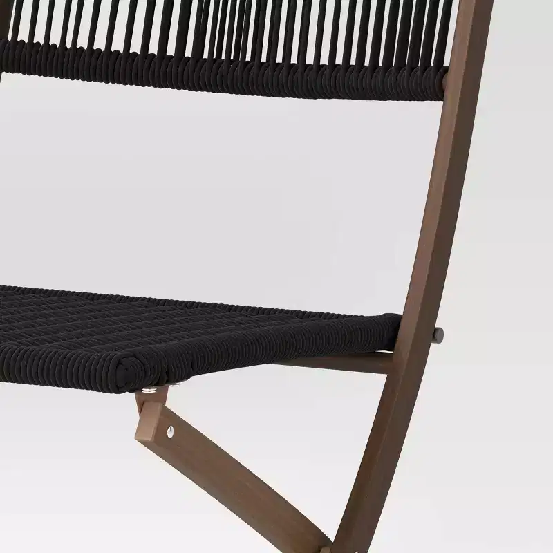 Purcell Patio Folding Chair Black - Threshold