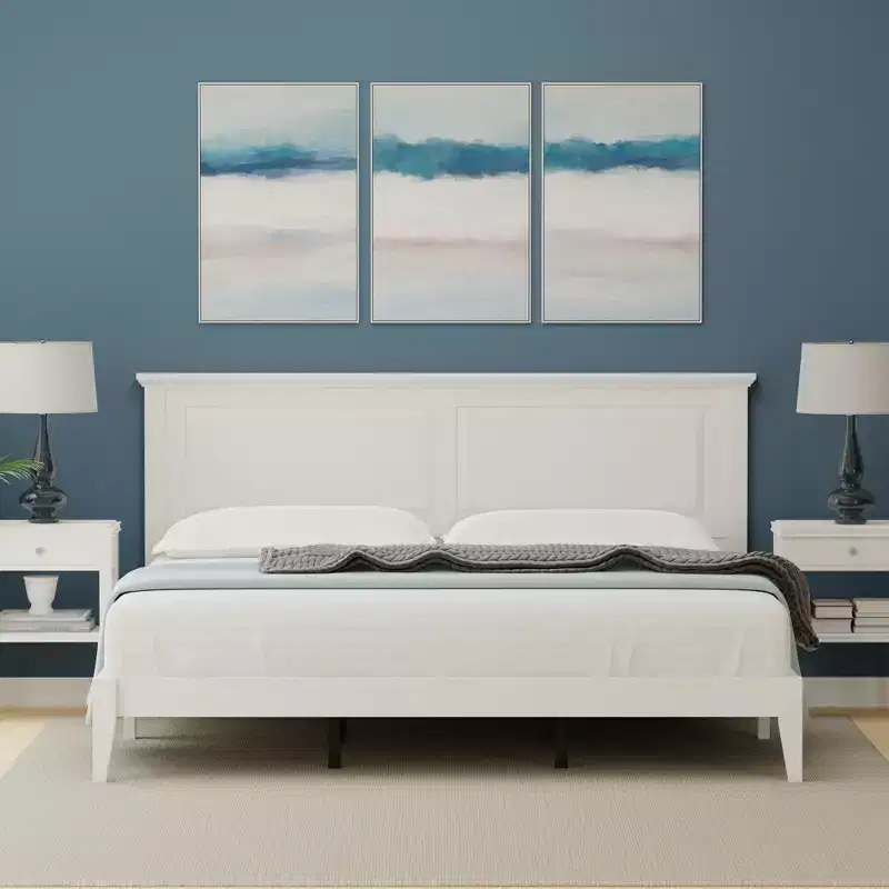 Glenwillow Home Cottage Style Solid Wood Platform Bed