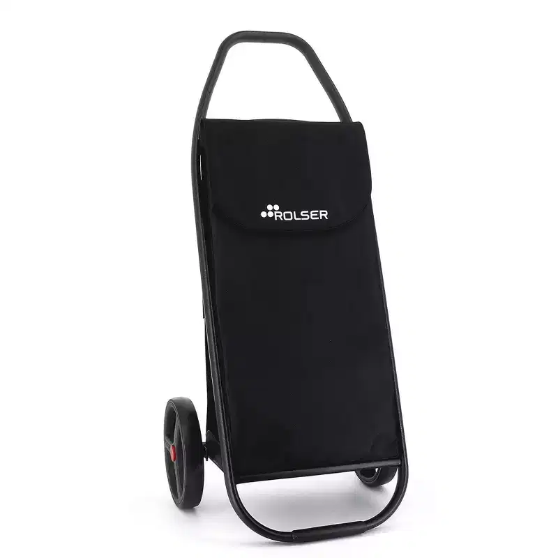 Foldable Shopping Cart with 2 Big Wheels – Portable Grocery Cart with Built-In Handles