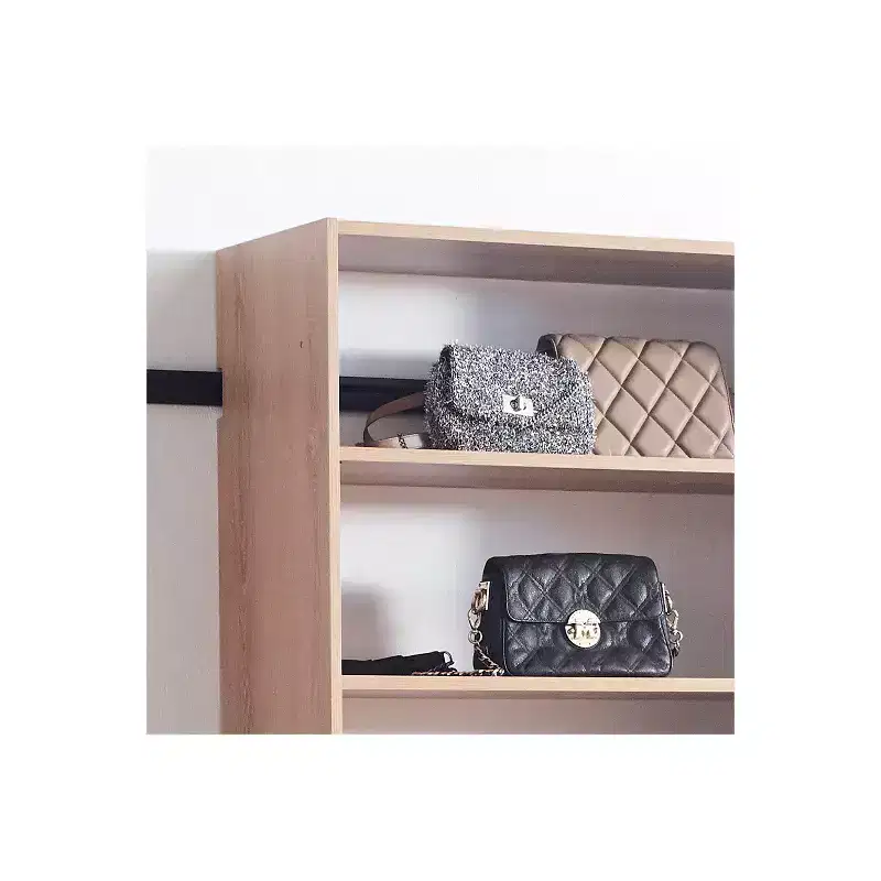 HomeStock Devi Wall Mounted Walk in Wood Closet System
