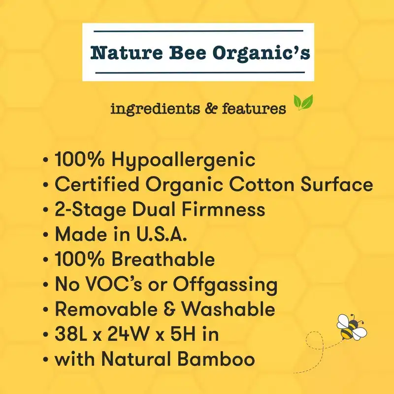 Nature Bee Organic's 2-Stage Mini Crib Mattress
