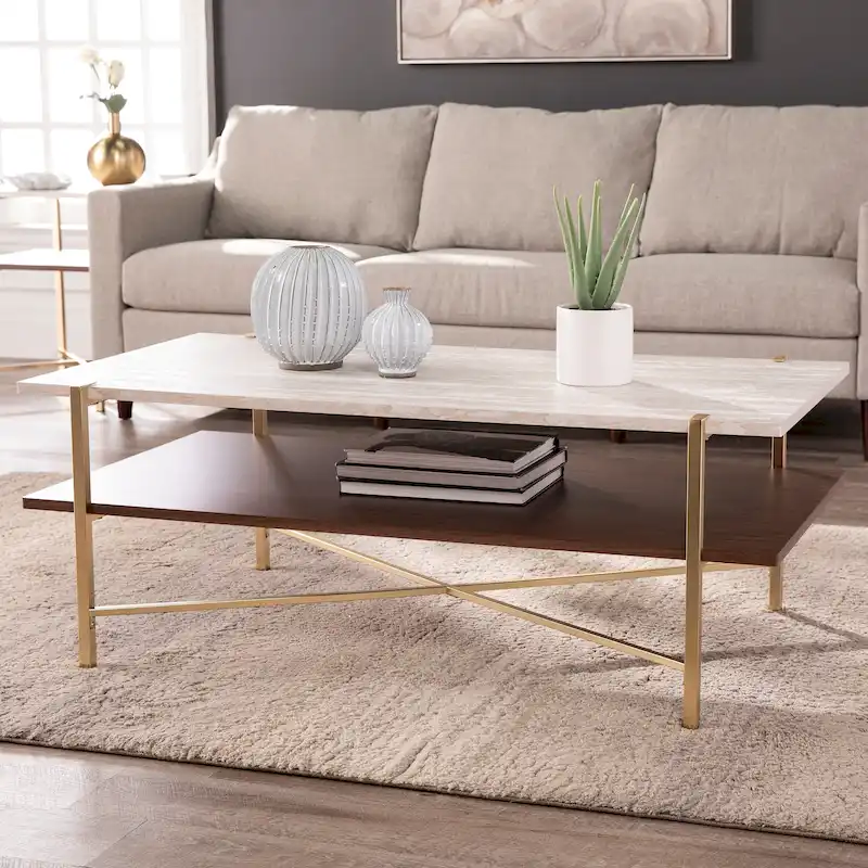 Rectangular Coffee Table w/ Storage