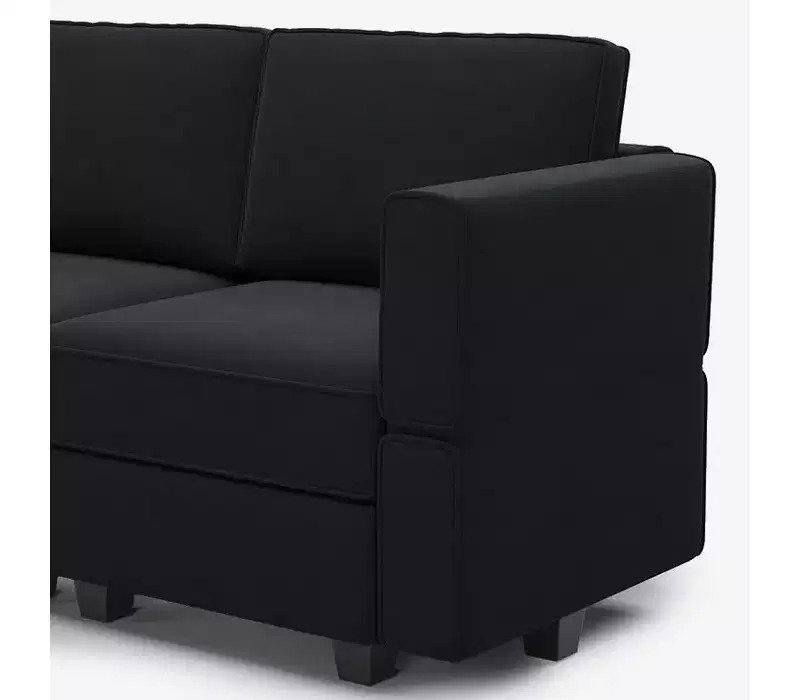 Belffin Modular Velvet Sofa with Storage Seat (5 Seats + 6 Sides)