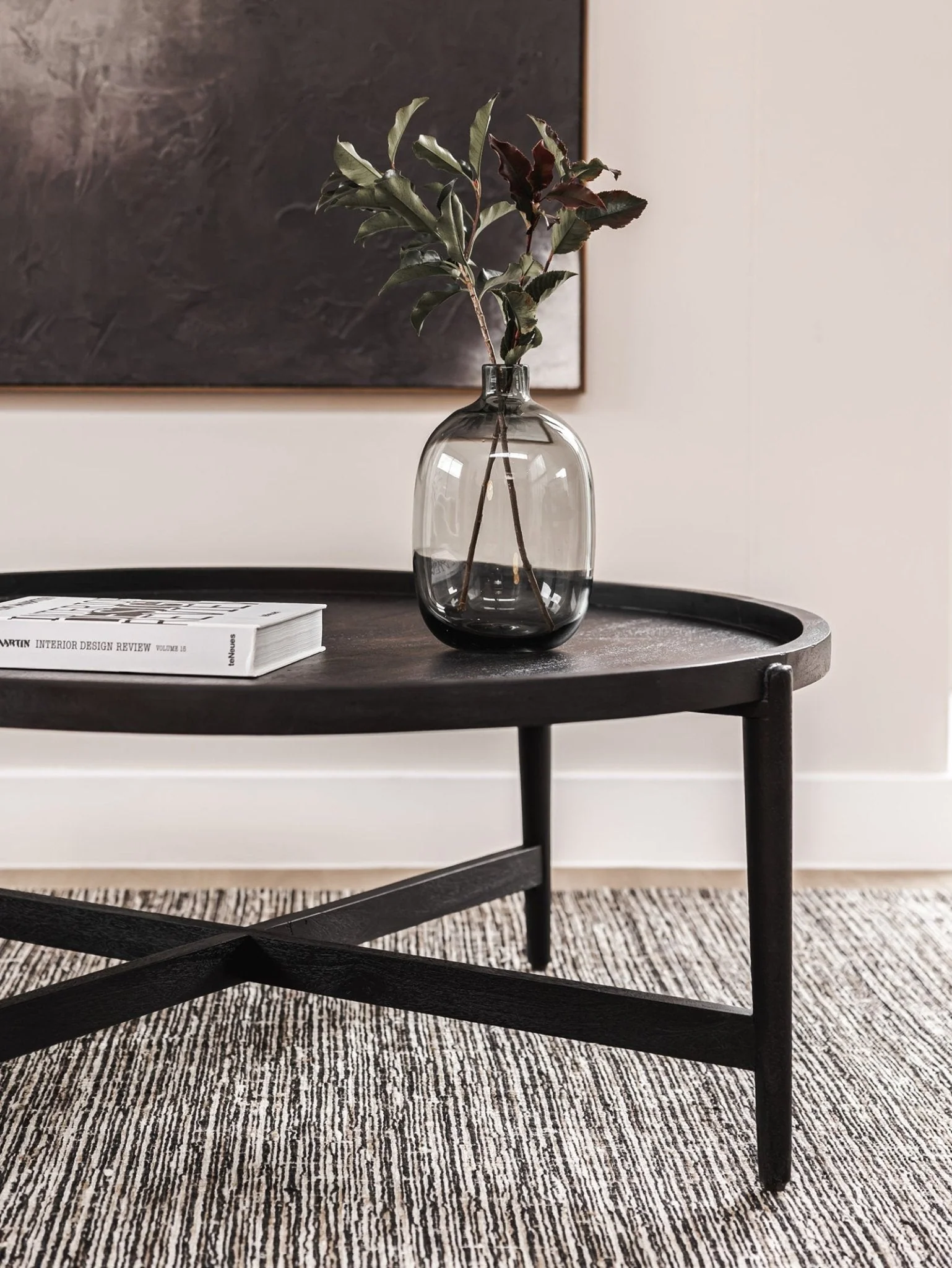 Contemporary Wood Armchair for Living Room