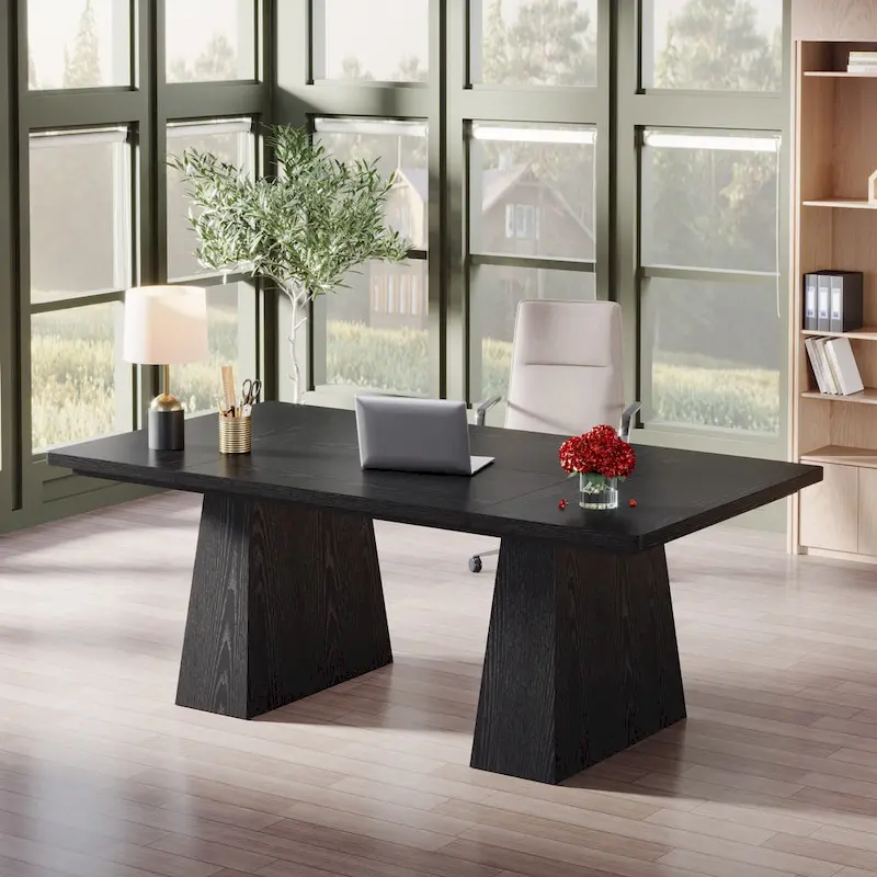 63 Inches Modern Executive Office Desk Large Computer Conference Table