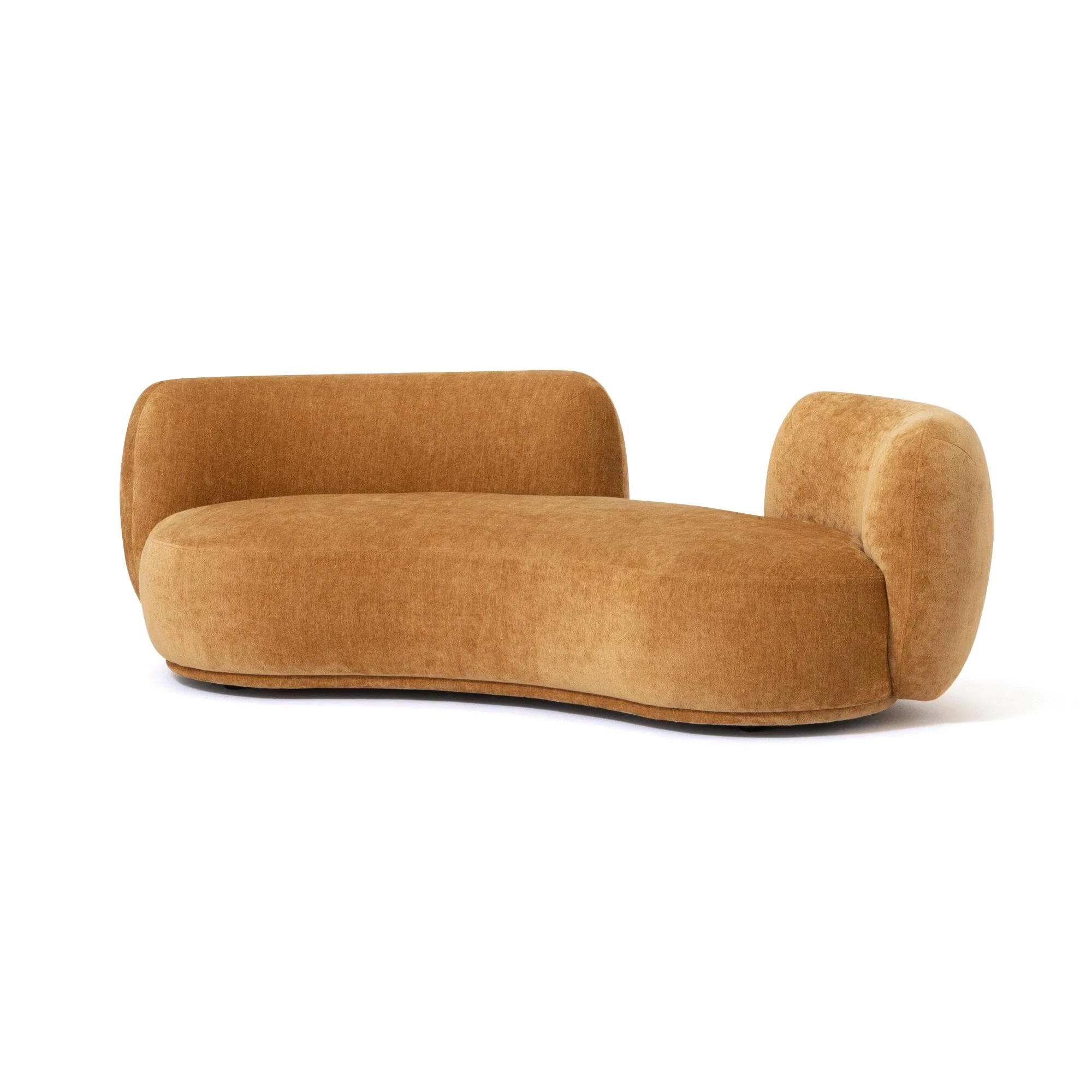 Yellow 3-Seat Upholstered Sofa